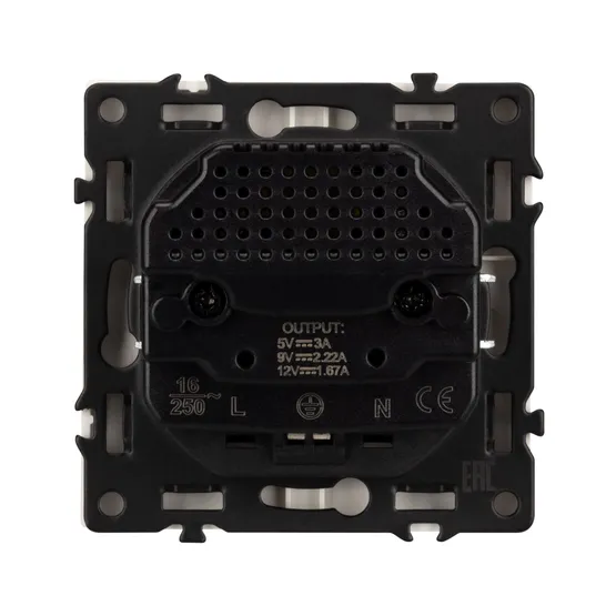 Фото #3 товара Механизм розетки с USB зарядкой SCT-NOBE-MUAC-SFPL-GD (230V, 16A) (Arlight, -)