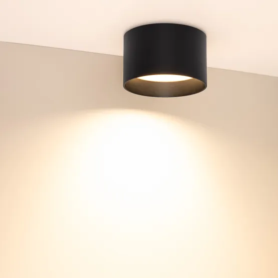 Фото #3 товара Светильник SP-BISCOTTO-R140-15W Warm3300-MIX (BK, 80 deg, 230V) (Arlight, IP54 Металл, 5 лет)