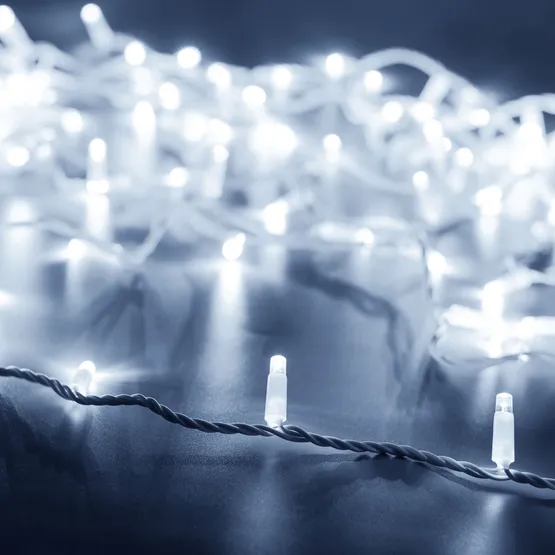 Фото #1 товара Светодиодная гирлянда ARD-STRING-PRO-10000-WHITE-100LED-FLASH WHITE (230V, 7W) (Ardecoled, IP65)