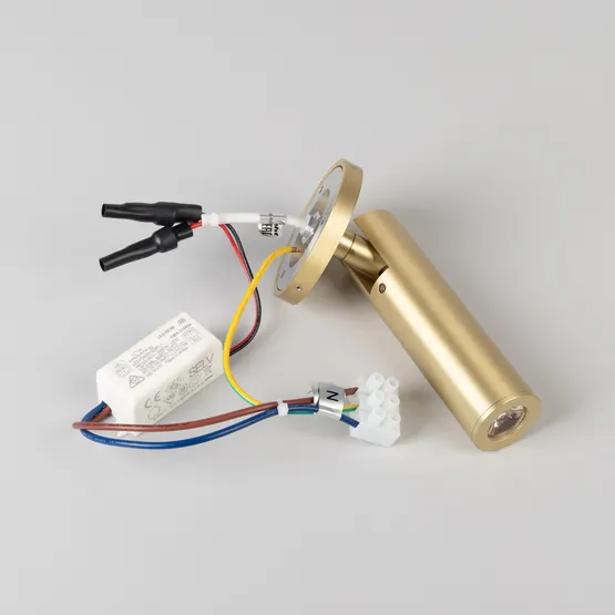 Фото #3 товара Светильник SP-READER-NB-R60-3W Warm3000 (GD, 20 deg, 230V) (Arlight, IP20 Металл, 3 года)