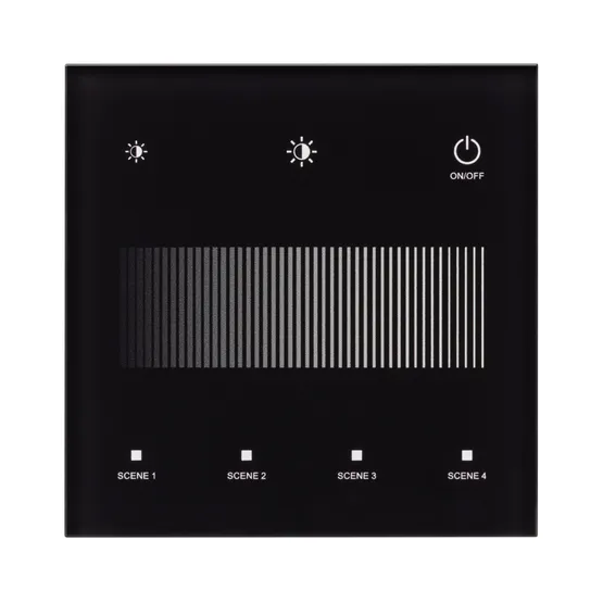 Фото #2 товара INTELLIGENT ARLIGHT Сенсорная панель SMART-DALI-301-11-1G-4SC-DT6 Черная (230V, встраиваемая, 2.4G) (IARL, IP20 Пластик, 5 лет)