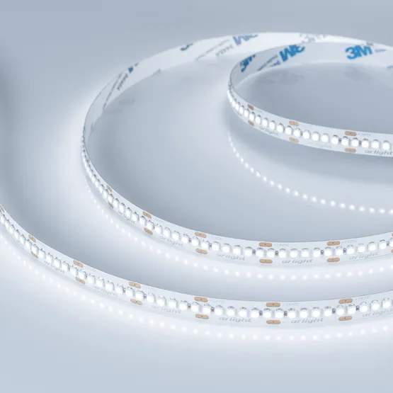 Фото #1 товара Светодиодная лента RT-A240-10mm 24V White6000 (19.2 W/m, IP20, 3528, 5m) (Arlight, Открытый)