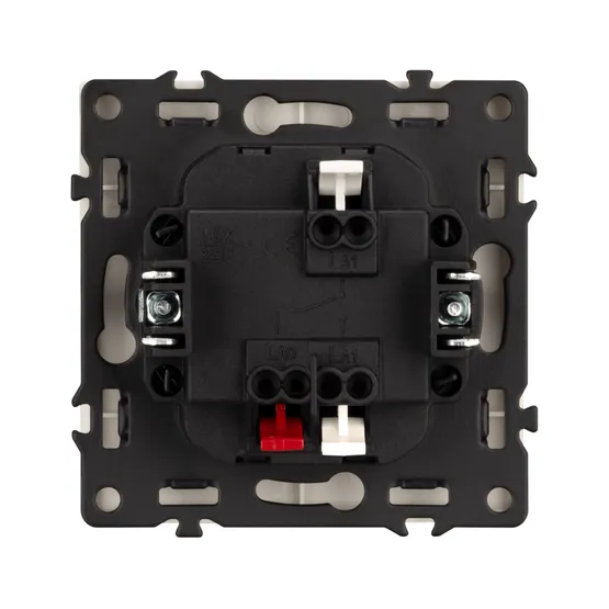 Фото #3 товара Механизм выключателя одноклавишный проходной SWT-NOBE-MKP1-SFPL-GD (230V, 10A) (Arlight, -)