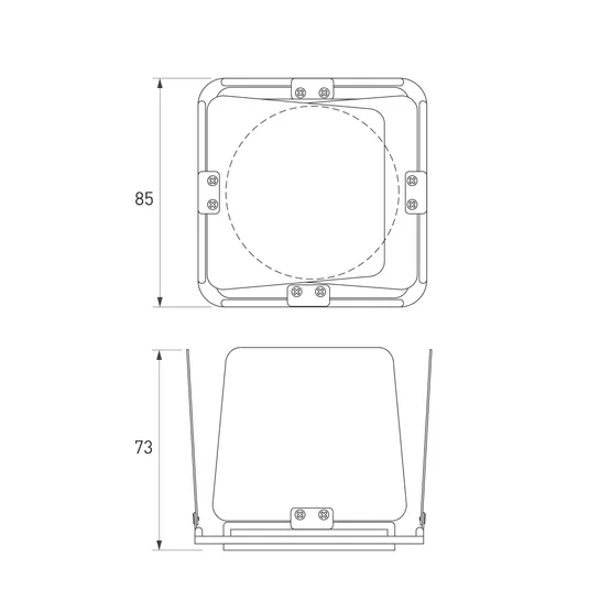 Фото #3 товара Шторки кашетирующие LGD-ARTIFACT-BARNDOOR-R65 (BK) (Arlight, Металл)