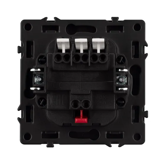 Фото #2 товара Механизм выключателя трехклавишный непроходной SWT-NOBE-MK03-SFPL-GR (230V, 10A) (Arlight, Серый базальт)