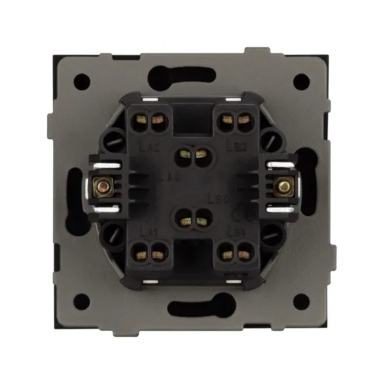 Фото #3 товара Механизм выключателя одноклавишный перекрёстный SWT-TENDO-MKX1-SFPL-GR (230V, 10A) (Arlight, -)