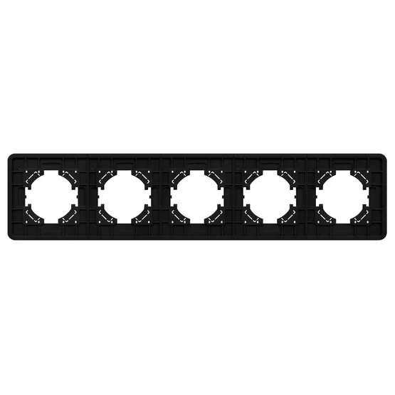 Фото #2 товара Рамка алюминиевая FRM-AKIRY-AL-5-BK (Arlight, -)