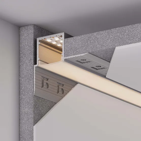 Фото #6 товара Профиль FANTOM-W20-H20-EDGE-2000 ANOD (Arlight, Алюминий)