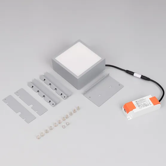 Фото #3 товара Светильник DL-GRIGLIATO-S90x90-12W Day4000 (GR, 90 deg, 230) (Arlight, IP40 Металл, 5 лет)