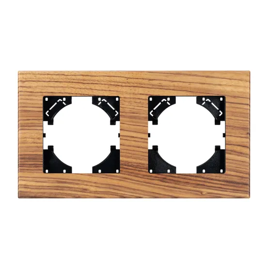 Фото #2 товара Рамка из натурального дерева FRM-XSILO-WD-2-SNL (Arlight, -)