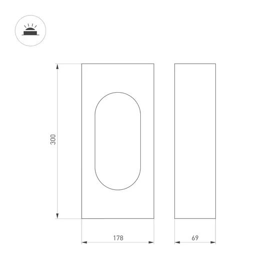 Фото #4 товара Светильник LGD-MUSE-BOLL-H300-12W Warm3000 (DG, 296 deg, 230V) (Arlight, IP65 Металл, 3 года)