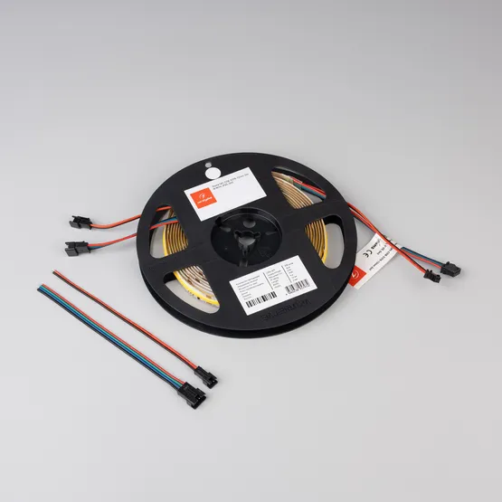 Фото #2 товара Светодиодная лента SPI-COB-X378-12mm 24V Day4000-PX21-BPT (8 W/m, IP20, 5m) (Arlight, бегущий огонь)