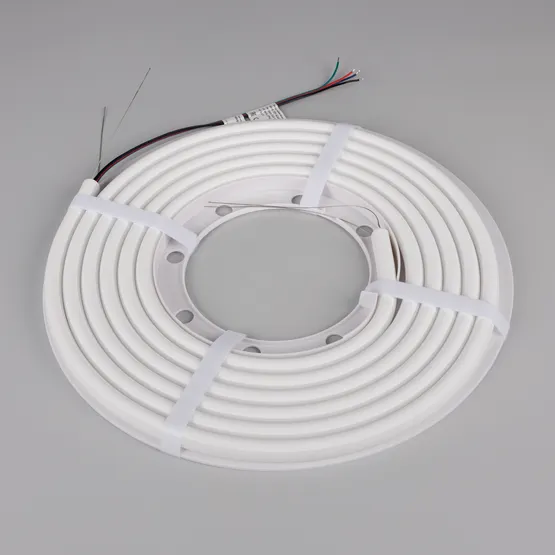 Фото #5 товара Светодиодная лента герметичная WAVE-TOP-A240-18x15mm 24V RGB (10 W/m, IP54, 5m, wire x1) (Arlight, Вывод прямой, 3 года)