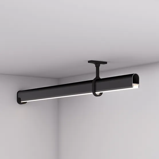 Фото #4 товара Профиль WARDROBE-1930-2000 ANOD BLACK (Arlight, Алюминий)