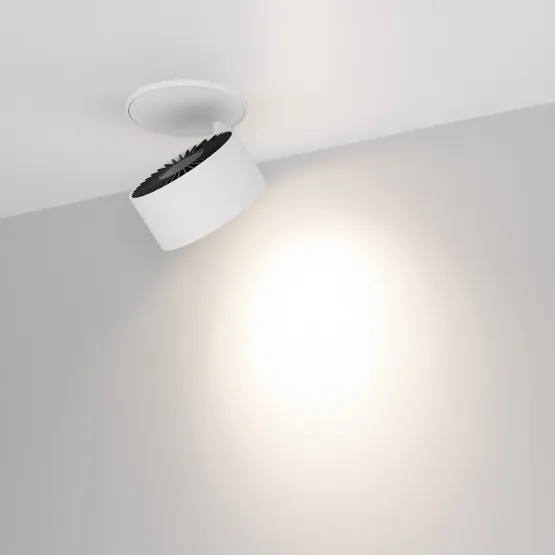 Фото #2 товара Светильник SP-PLURIO-BUILT-R77-9W Day4000 (WH-WH, 36 deg, 230V) (Arlight, IP20 Металл, 3 года)