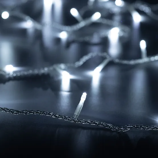 Фото #1 товара Светодиодная гирлянда ARD-STRING-HOME-5000-CLEAR-50LED-STD WHITE (230V, 3.5W) (Ardecoled, IP20)