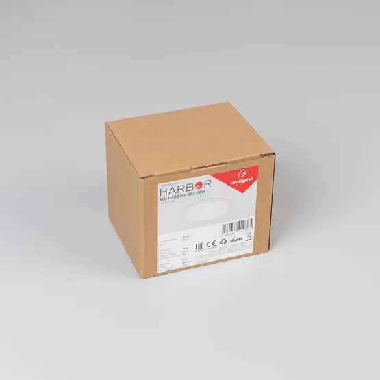 Фото #6 товара Светильник MS-HARBOR-R82-10W Warm3000 (WH, 24 deg, 230V) (Arlight, IP20 Металл, 5 лет)