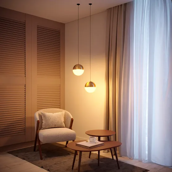 Фото #3 товара Светильник SP-EMISFERO-HANG-BUILT-R150-11W Day4000 (GD, 170 deg, 230V) (Arlight, IP20 Металл, 3 года)