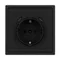 Минифото #2 товара ARL NOBE Розетка зк со шторками с USB тип C+С софт-тач черный оникс SCT-MUCC-SFPL-BK (250V, 16A) (Arlight, -)