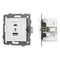 Минифото #1 товара Механизм USB розетки SCT-MUAC-PL-WH-V (5V, 3A, QC4) (Arlight, -)
